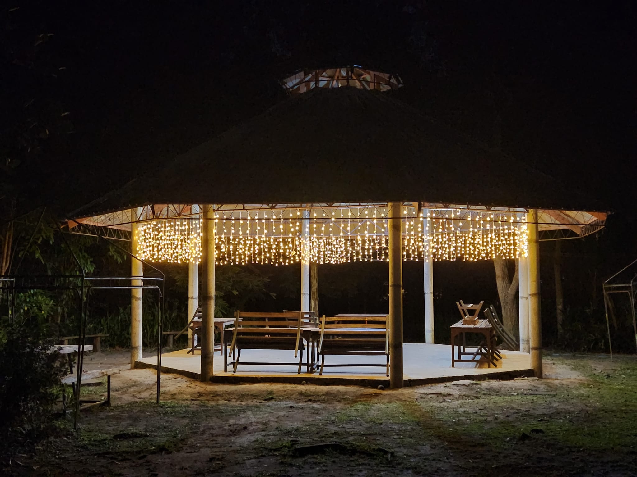 Gazebo at night