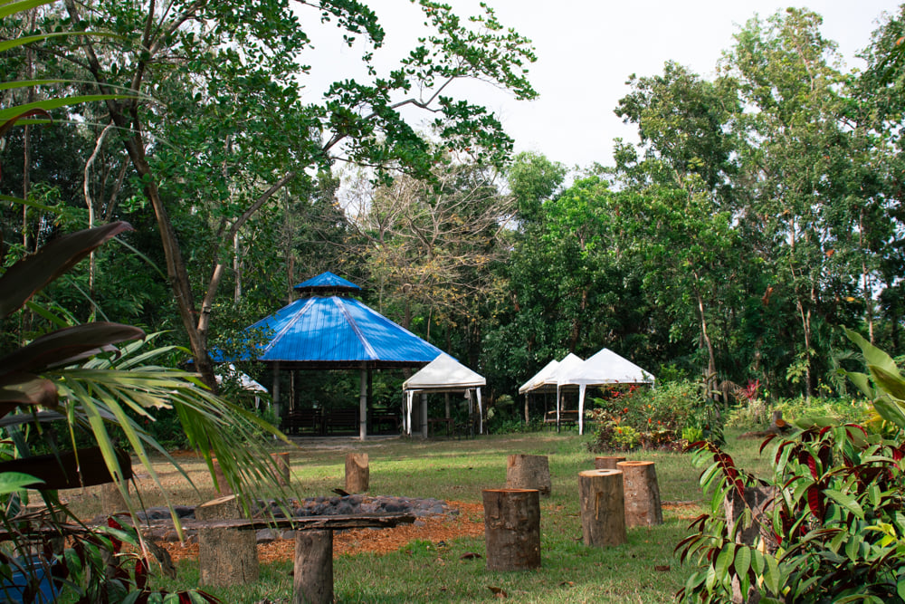 Pavilion and tents